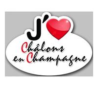 Châlons-En-Champagne (15x11cm) - Sticker/Autocollant