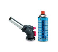 Chalumeau à gaz Multi-usages Soudure Brasage Cuisine + Cartouche de gaz butane 227gr KEMPER