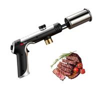 Chalumeau à Gaz Puissant pour Cuisine et Barbecue, Torche Culinaire Haute Température avec Mode Turbo, Flamme Réglable pour Grillades, Dorage des Aliments, Charbon et Brasero