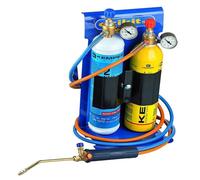 Chalumeau Bi-Gaz Oxygène Propane Pro 3300°C : Kit Complet Soudage & Brasage, Coupe Acier 5 mm, Détendeurs, Manomètres KEMPER