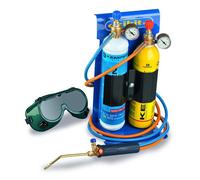Chalumeau Bi-Gaz Oxygène Propane Pro 3300°C : Kit Complet Soudage & Brasage, Coupe Acier 5 mm, Détendeurs, Manomètres KEMPER