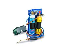 Chalumeau Bi-Gaz Oxygène Propane Pro 3300°C : Kit Complet Soudage & Brasage, Coupe Acier 5 mm, Détendeurs, Manomètres KEMPER