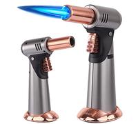 Chalumeau chalumeau au butane, flamme réglable pour briquets, verrou de sécurité pour la cuisson de la crème brûlée, les desserts et la cuisson Briquet au butane
