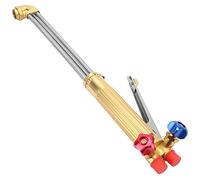 Chalumeau Coupant, Kit de Chalumeau à Oxygène et Acétylène en Acier Inoxydable, Poignée à Pression Équilibrée, Tuyau de Soufflage à Gaz 50 cm, Idéal pour les Travaux de Soudure et de Coupe