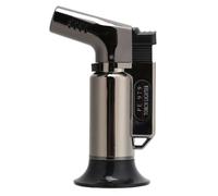 Chalumeau de barbecue portable triple flamme, allume-cigare, accessoire de cuisine, noir