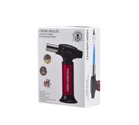 Chalumeau de Cuisine Professionnel - Brûleur de Cuisine 15,5 cm - Rechargeable - Flamme Réglable Blueflame - Utiliser avec du butane - Pour la Crème Brûlée, les Pâtisseries, les Desserts, la Crème Brû
