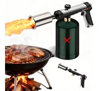 Chalumeau de Cuisine Propane jusqu’à 3272°F, Flamme Réglable et Verrou de Sécurité, pour Saisie de Steak, Sous Vide, Crème Brûlée et BBQ