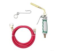 Chalumeau de soudage à gaz en laiton robuste 1,6 m avec interrupteur en caoutchouc pour bricolage et travaux manuels
