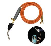 Chalumeau de soudage à gaz professionnel de 2 mètres - Buse en cuivre haute température pour plomberie tôle métallique - Outil de brûleur au butane rechargeable