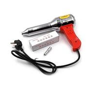 Chalumeau de soudage en plastique 700 W - Pistolet à air chaud réglable - Kit soudeur en acier inoxydable - Buse de soudure - Torche à air chaud