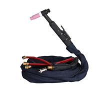 Chalumeau de Soudage WP 18 de Soudage TIG de Soudage Outil de Soudure Refroidi par eau en Cuivre avec Tuyau Tressé Isolé et Raccord Instantané Adapté, 10 Mètres
