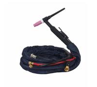Chalumeau de Soudage WP-18 TIG de Soudure Refroidissement par eau Stable Tête Protection Près de l'Extrémité Tuyau Flexible Isolé Adapté aux Travaux Prolongés Ateliers Chantiers, 10 Mètres