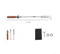 Chalumeau d'extérieur avec longueur réglable et design pliable, flamme de sortie de 47 000 BTU pour un allumage rapide du charbon de bois et du feu de bois en plein air (diamant)