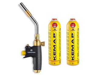 Chalumeau gaz KIT 2 Bouteilles Propane 3600W Soudobrasure Professionnelle Kemper