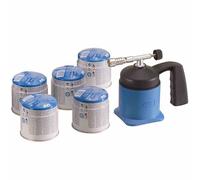 Chalumeau Lm 1000 Set + 5 Cartouches Brûleur Soudage Bec Bunsen Lötgeräte Outils