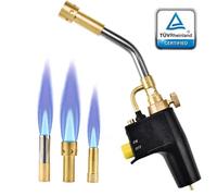 Chalumeau MAPP Propane Multi Usage - Mapp Gas Torch - 3 Buses/Tips - Température de combustion jusqu'à 2800°C