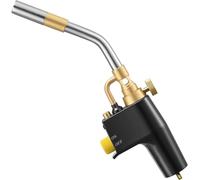 Chalumeau Propane MAPP, Torche de Soudage, Barbecue à Souder au Chalumeau Propane à Souder pour Plomberie Robuste avec Allumage Piézo pour Soudage Décapage Peinture Bouteilles, Gaz non Incluses