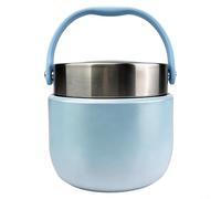 CHALVIOR Boîte Alimentaire Isotherme 1200ml, Thermo Isolant Contenant avec Cuillère pliante, Acier Inoxydable Boite Repas Isotherme avec Poignée, pour Soupe, nouilles, aliments pour bébés