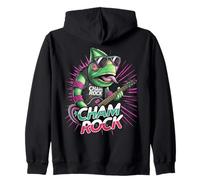 Cham rock, caméléon rocker, guitare caméléo coloré Sweat à Capuche