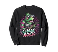 Cham rock, caméléon rocker, guitare caméléo coloré Sweatshirt