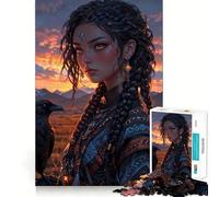 Chaman Corbeau︰ Oracle de la Montagne Tibétaine Puzzle de 1000 Pièces pour Adolescents Amélioration de la Mémoire Détente et Loisirs Découpe Précise Décoration Art (38x26cm)