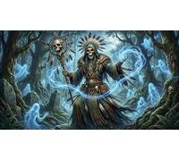 Chaman Squelette Puzzle en Bois 1000 Pièces Adultes Et Enfants,Premium,Bois,Casse-tête,Jeu Éducatif,Déco Murale, Dès 14 Ans,Anti-Stress,Détente,Défi (75x50cm)