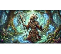 Chaman Squelette Puzzle en Bois 500 Pièces Adultes Et Enfants,Dès 14 Ans,Défi, Déco Murale,Premium,Bois,Jeu Éducatif,Anti-Stress,Détente,Casse-tête (52x38cm)