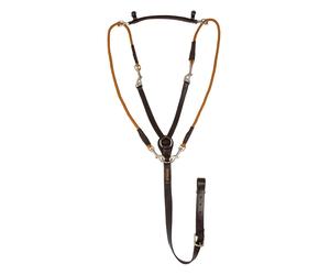 Chambon pour cheval rond en cuir Acavallo Italian Marron Cob