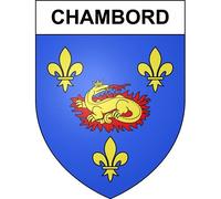 Chambord 41 ville sticker blason écusson autocollant adhésif - Taille : 4 cm