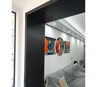 Chambranle en aluminium Encadrement de porte en aluminium sur mesure pour extérieur/intérieur, Cadre de porte en aluminium pour maison, Installation et nettoyage faciles(19x60in(48x152cm))