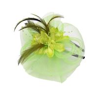 Chambray Casquette de baseball Y Pen Rubans Mesh Femmes Chapeau et plumes Mode Mariage Bibi N Party Casquette de baseball pour homme Casquette de baseball de chasse, Vert, taille unique