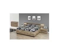 Chambre 160x200cm avec Chevets et Commode - IRISA -