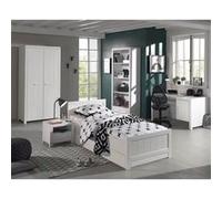 GASTON - Chambre 90x200cm + Armoire 2P + Pack Bureau -