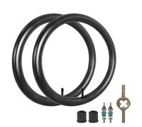 Chambre à air 16 X 1.75/2.125 avec Valve Schrader AV32mm Compatible avec Les Chambres à air 16 x 1.75/1.95/2.10/2.125 pour vélo d'enfant, Poussette, Go Jogging (2 Packs)