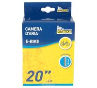 Chambre à air 20 × 4,0 AV 40 mm pour vélo électrique : Remplacement Rapide d'un vélo électrique, Valve de Voiture Durable et fiable pour Grandes Roues