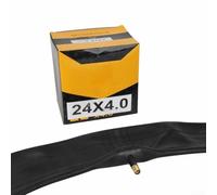 Chambre à air 24 x 4 pour vélos électriques avec valve AV32 - Construction fiable en caoutchouc butyle pour un soutien durable des pneus