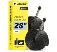 Chambre à Air 28 Pouces Schrader 28x1.50-2.125, Lot de 2 - Alphatrail AirFusion Chambre à Air Vélo Valve Schrader 40 mm, 28x1.75, 700x40-55C, ETRTO 40-55-622 pour VTC, Vélo de Ville & VAE