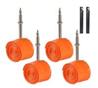 Chambre à air 40,6 x 3,5 cm pour vélo d'enfant, valve en métal, résistante aux chocs et aux variations de température, offrant de meilleures capacités d'accélération et d'escalade (4 pièces + levier