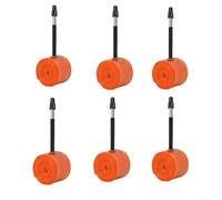Chambre à air 700C pour vélo de route en TPU, ne pèse que 35 g, compatible avec les pneus 23C 25C 26C 28C 30C 32C, valve renforcée, performance durable (6 pièces FV65)