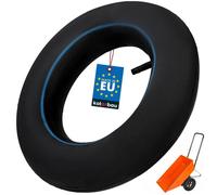 KOTARBAU® Chambre à Air Brouette - Gomme - 4.00-8 - Noir - Valve Droite Standard - ⌀ 35 cm - Chambre a Air Pneu Brouette - Remplacement Pneus - Jardin - Bricolage - Agriculture