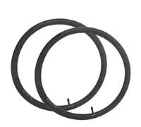 Chambre à Air de Vélo, Chambre à Air 2 Pièces en Caoutchouc Noir Petite Roue Chambre à Air de Vélo Pliant Chambres à Air pour Pneus de Vélo avec Valve Schrader pour Vélos de