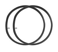 Chambre à Air de Vélo, Chambre à Air avec Valve Schrader 2 Pièces en Caoutchouc Noir Petite Roue Chambre à Air de Vélo Pliant pour Vélos de Route, Vélos, Vélos de Montagne