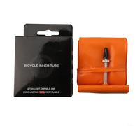 Chambre à air de vélo légère fabriquée avec une valve en TPU et en cuivre pour une rétention d'air fiable et un poids de rotation réduit sur les sentiers tout-terrain