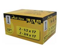 Chambre à air - DELI TIRE - 2.50-17 à 90/80-17 - Caoutchouc - Pour motos - Noir