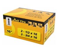 Deli Tire – Chambre à air moto 16'' 2.50-16 / 90/80-16 caoutchouc noir valve droite