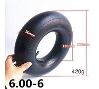 Chambre À Air En Caoutchouc Noir 15x6.00 ? 6, À Buse Droite, Pour Quad, Quad, Scooter Électrique, Accessoires De Remplacement