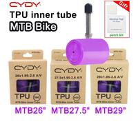 Chambre à air en TPU pour VTT CYDY 26/27.5/29x1.95 2.0 2.1 2.2 2.3 2.4 2.5 2.6 pouces, valve Schrader 45MM AV 26x1.95-2.6 4PC