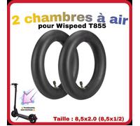 Chambre à air Epaisse pour Wispeed T855 - Wispeed - Xiaomi Pro 1S Essential Scooter3 - Valve droite - Lot de 2