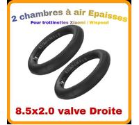 Chambre à air Epaisse pour xiaomi M365 et Wispeed T855 [8,5x1/2] Xiaomi Pro 1S Essential Scooter3 [Lot de 2] chambre à air 8,5
