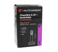 Hutchinson Chambre à air Standard – Anti-crevaison, Valve Schrader 32 mm – 700x37/47 Noir